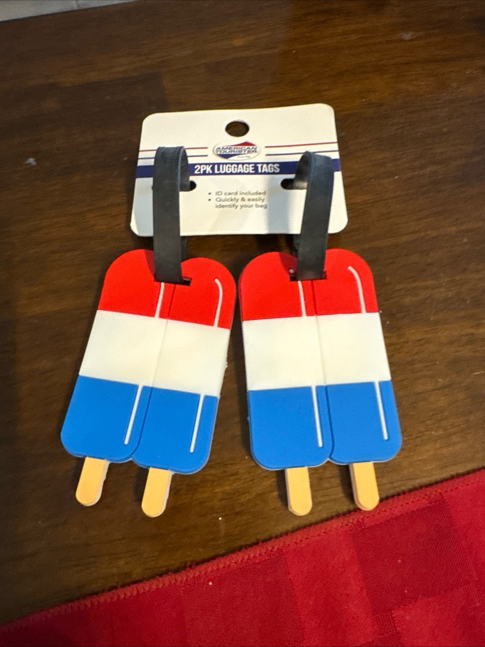 Patriotic Popsicle Luggage Tags - 2 Pack